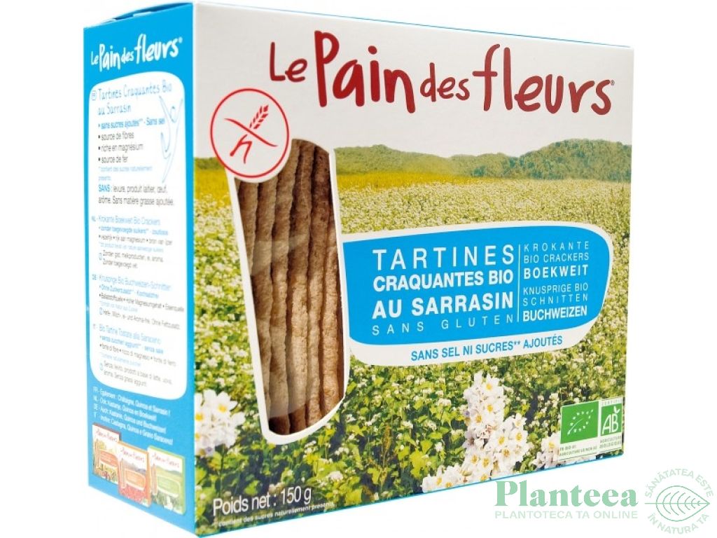 Tartine crocante hrisca cu sare eco 150g - LE PAIN DES FLEURS