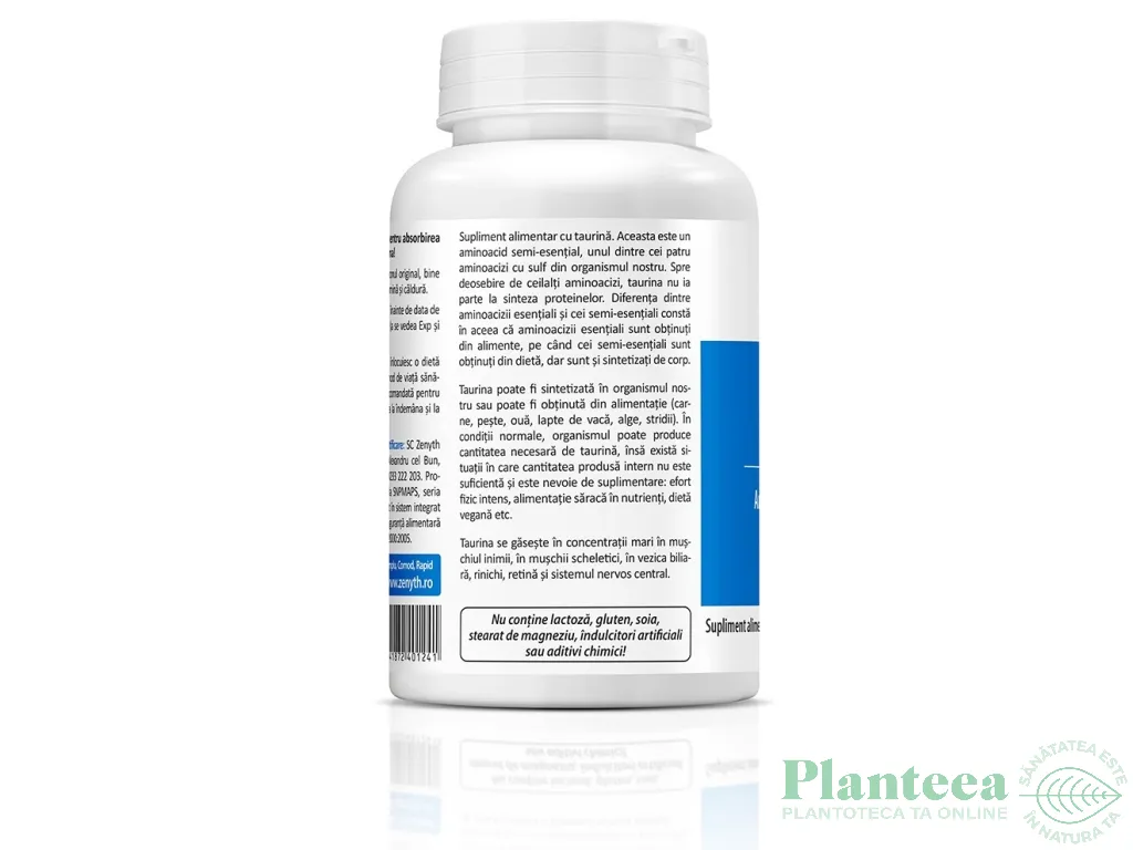Taurine 1000mg 60cps - ZENYTH