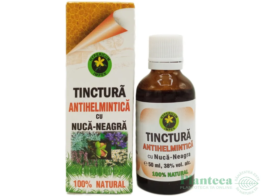 Tinctura Antihelmintica nuca neagra 50ml - HYPERICUM