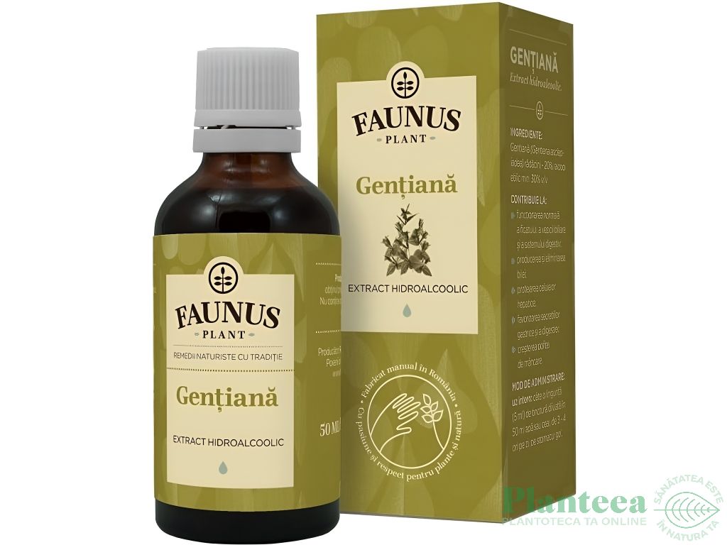 Tinctura gentiana 50ml - FAUNUS PLANT