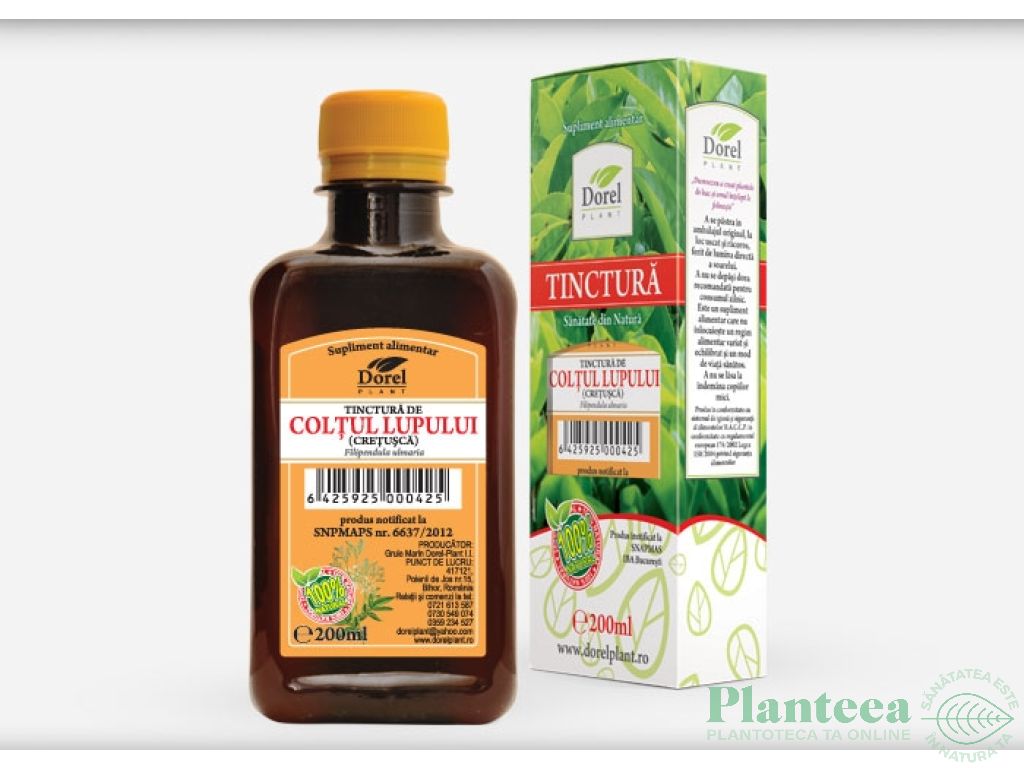 Tinctura coltul lupului 200ml - DOREL PLANT