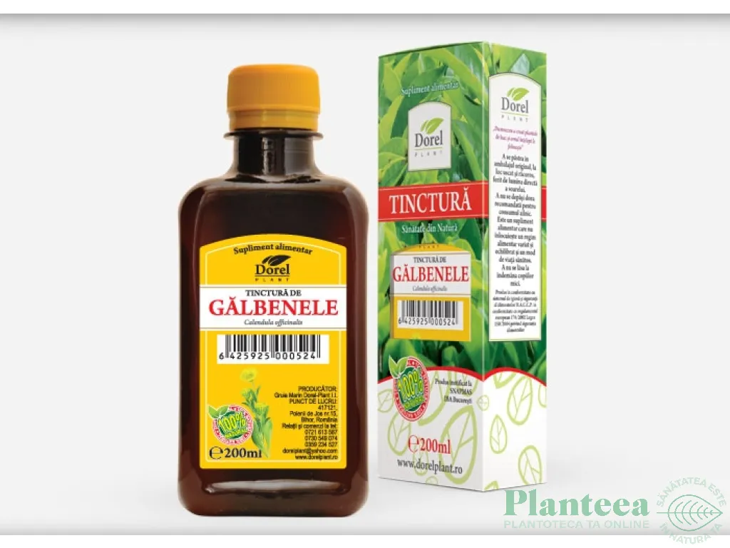 Tinctura galbenele 200ml - DOREL PLANT