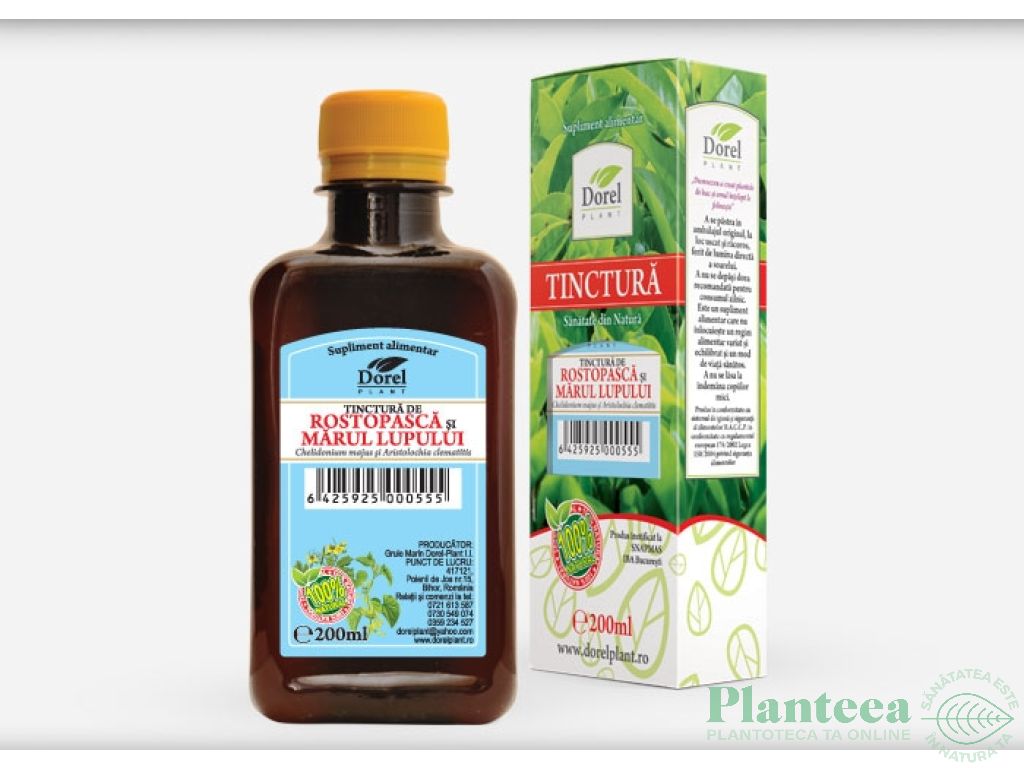 Tinctura rostopasca marul lupului 200ml - DOREL PLANT