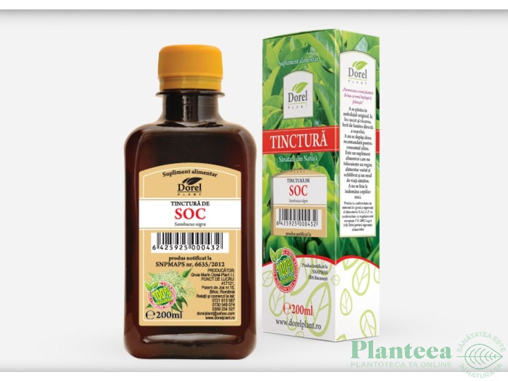 Tinctura soc fructe 200ml - DOREL PLANT