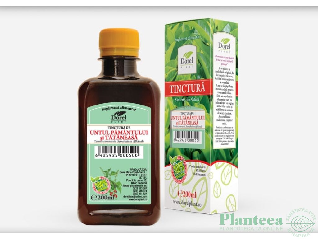 Tinctura untul pamantului tataneasa 200ml - DOREL PLANT