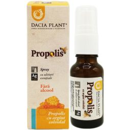 Tinctura propolis argint coloidal uleiuri esentiale fara alcool spray 20ml - DACIA PLANT