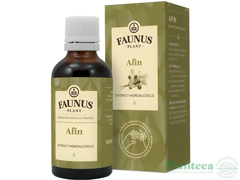 Tinctura afin frunze 50ml - FAUNUS PLANT