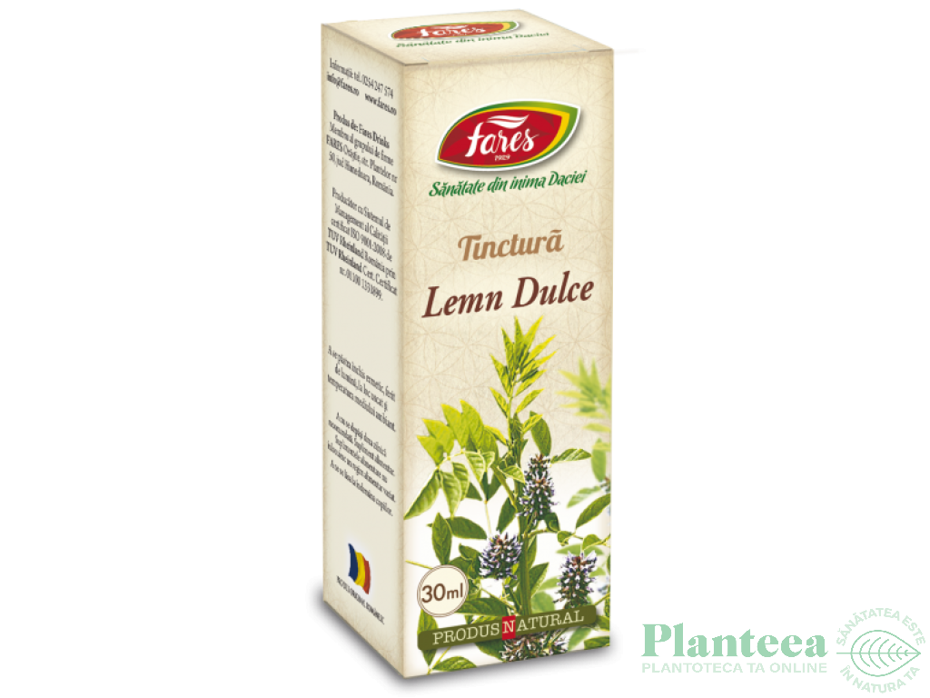 Tinctura lemn dulce 30ml - FARES