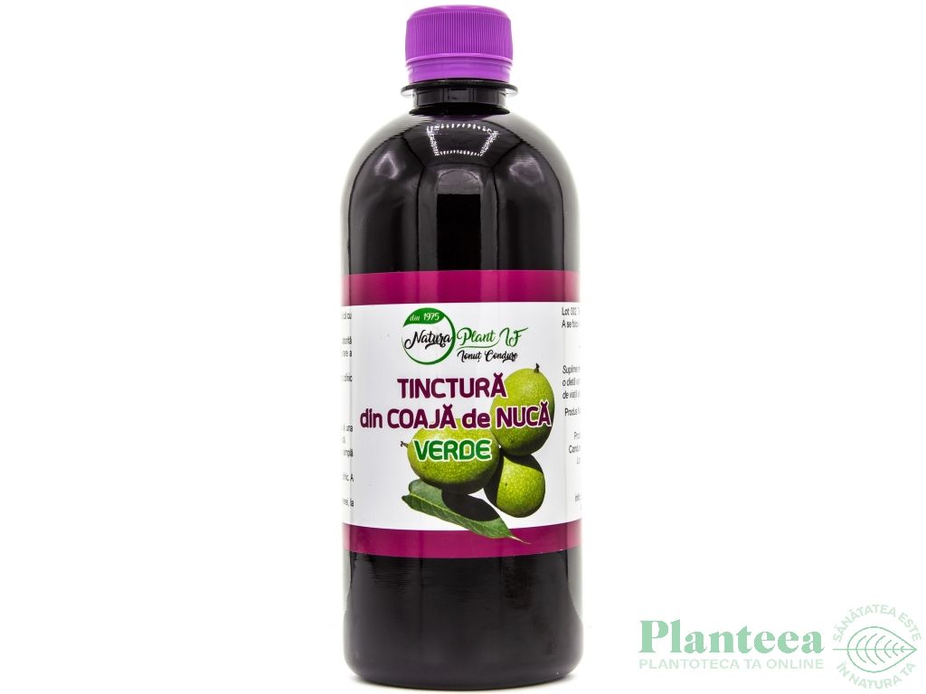 Tinctura nuca verde coaja 500ml - NATURA PLANT IF