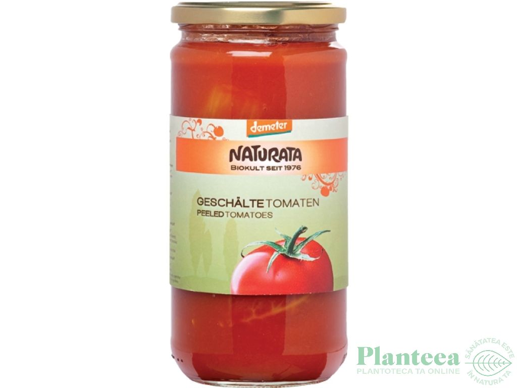 Rosii decojite intregi in suc propriu 660g - NATURATA