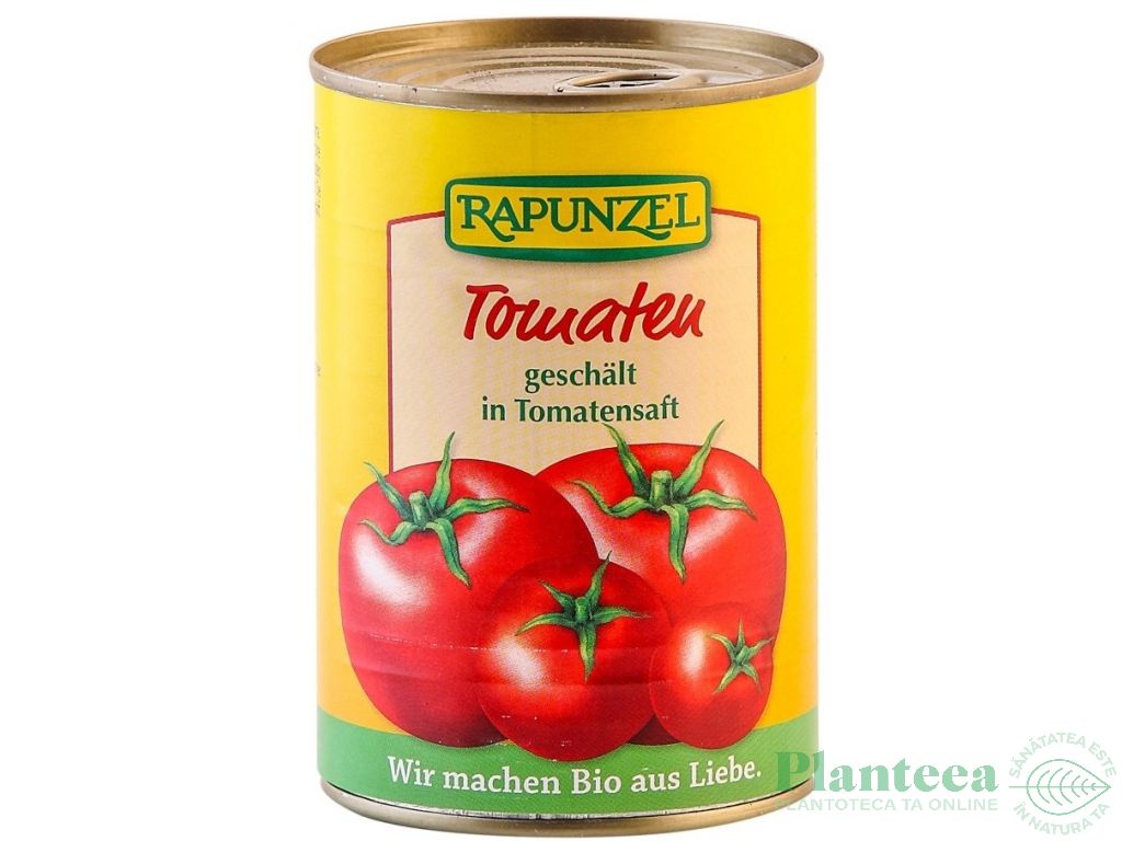 Rosii decojite intregi in suc propriu eco 400g - RAPUNZEL