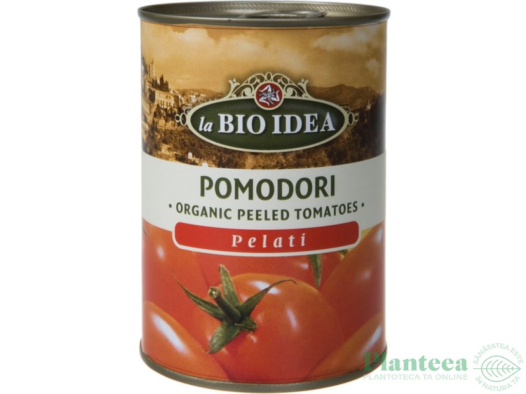 Rosii decojite intregi in suc propriu 400g - LA BIO IDEA