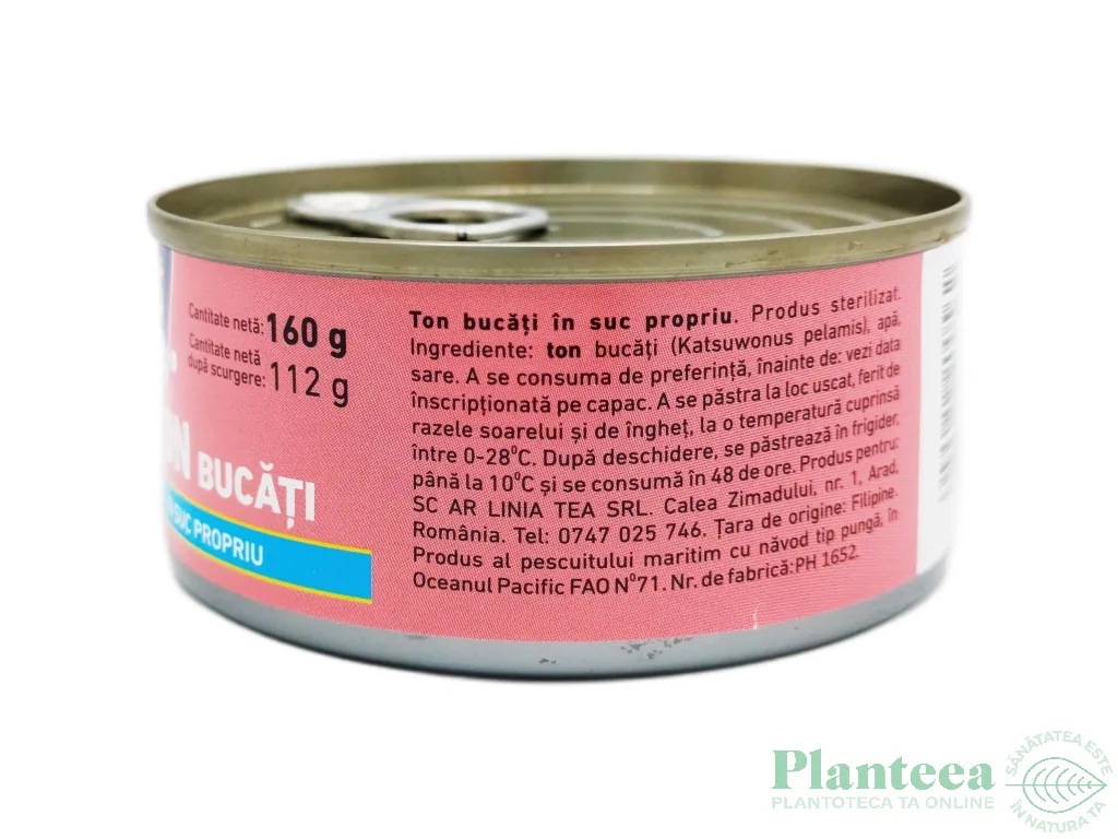 Ton bucati in suc propriu 160g - LOSOS