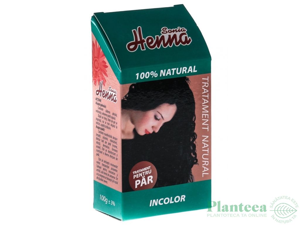 Tratament par henna incolor Sonia 100g - KIAN COSMETICS