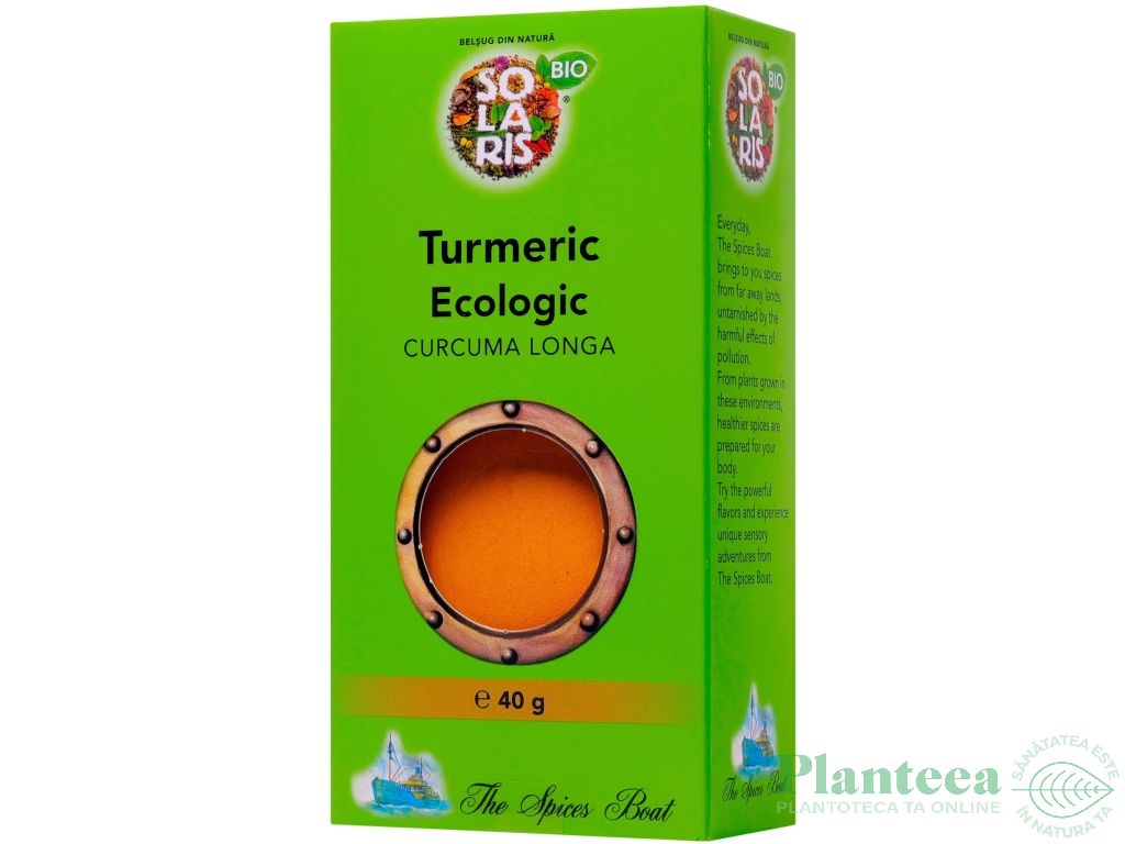 Condiment turmeric macinat eco 40g - LONGEVITA