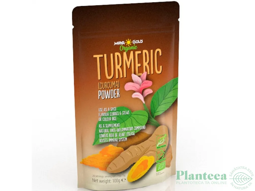 Pulbere turmeric eco 100g - MAYA GOLD