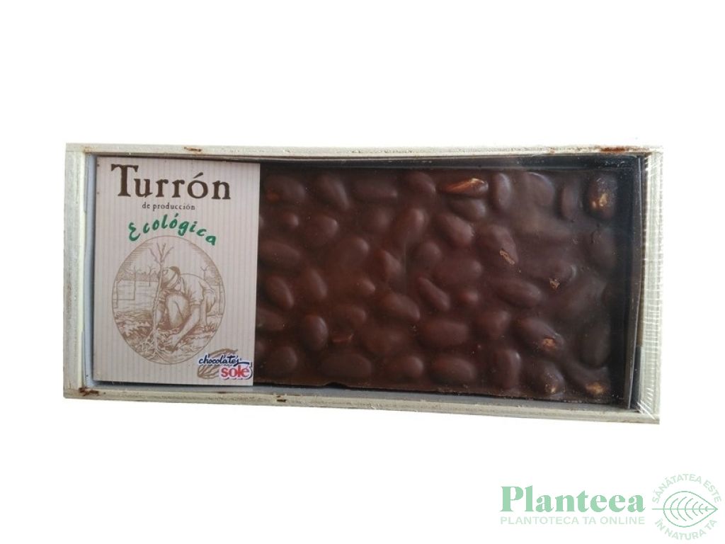 Ciocolata nuga migdale Turron eco 200g - SOLE