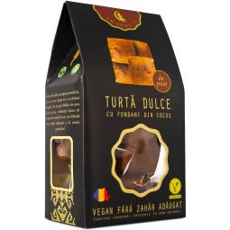 Turta dulce vegana fondant cocos fara zahar 130g - AMBROZIA