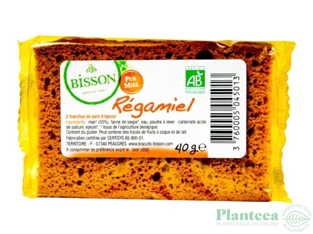 Turta dulce miere Regamiel eco 2x20g - BISSON