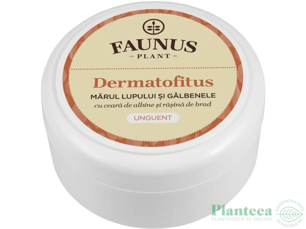 Unguent marul lupului galbenele Dermatofitus 100ml - FAUNUS