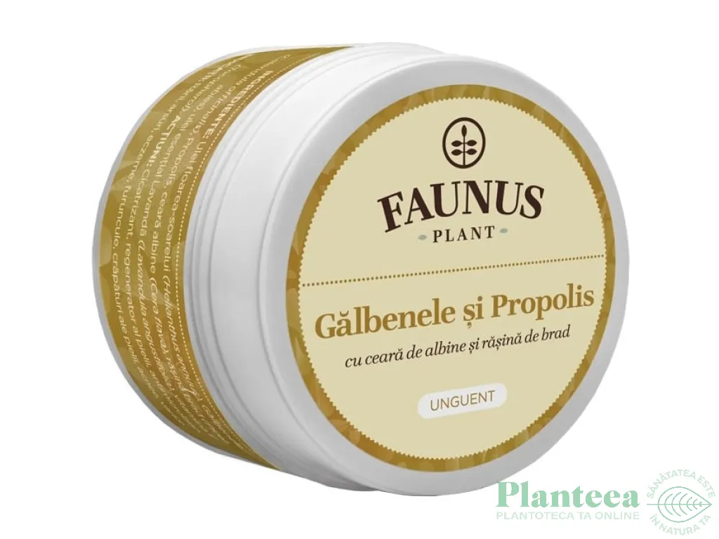 Unguent galbenele propolis 50ml - FAUNUS