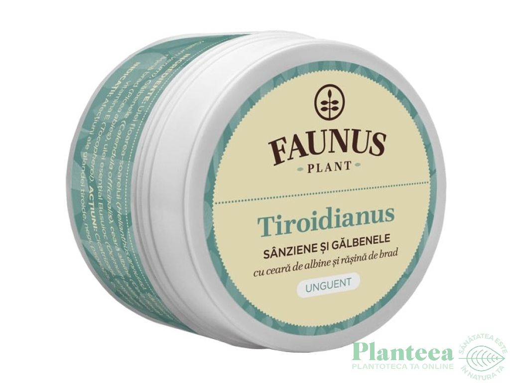 Unguent sanziene galbenele Tiroidianus 50ml - FAUNUS PLANT