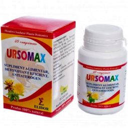 UrsoMax [Detoxifiant eficient AntiAterogen] 40cp - ELIDOR