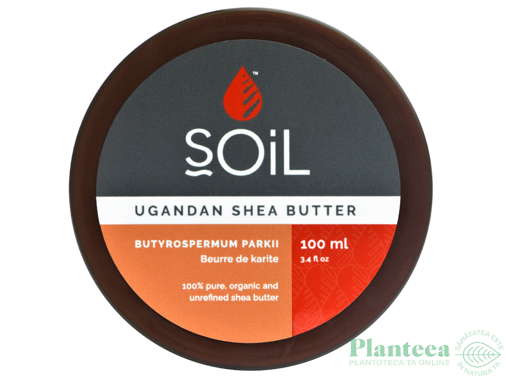 Unt shea pur nerafinat organic 100ml - SOiL