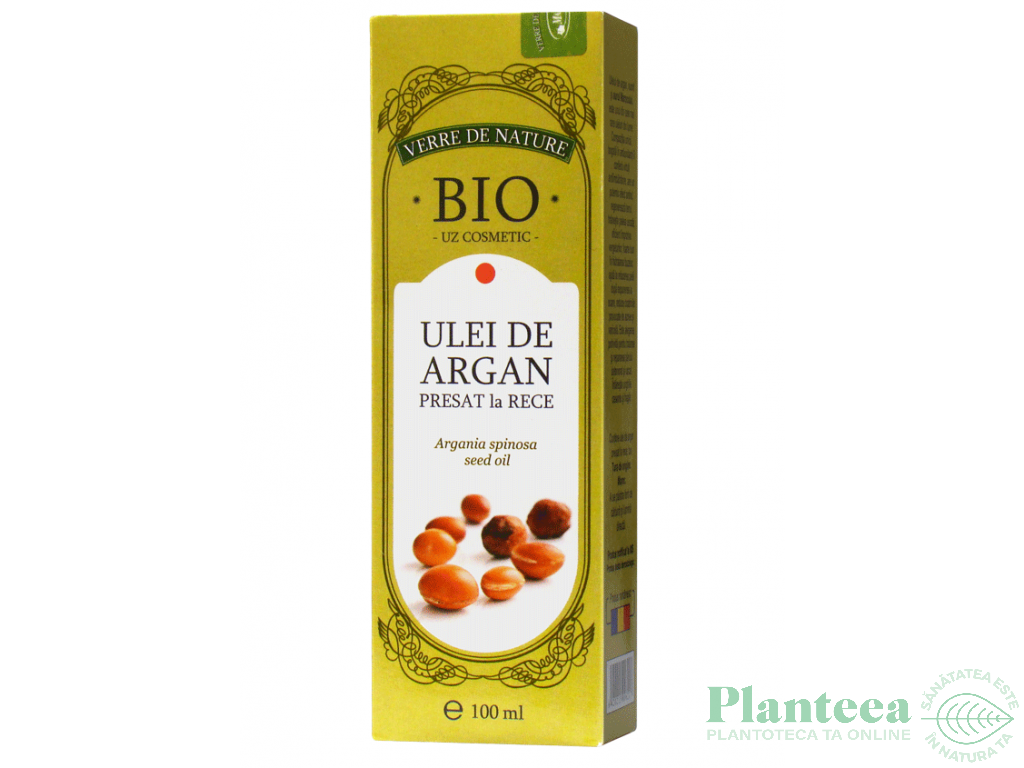 Ulei argan presat la rece bio cosmetic spray 100ml - VERRE DE NATURE