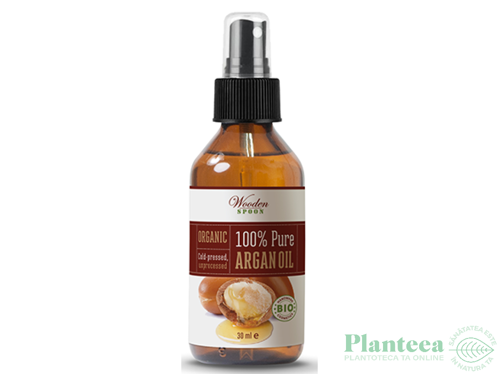 Ulei argan pur spray 30ml - WOODEN SPOON