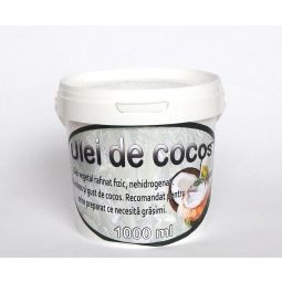 Ulei cocos nehidrogenat pt gatit 1L - HERBAVITAL