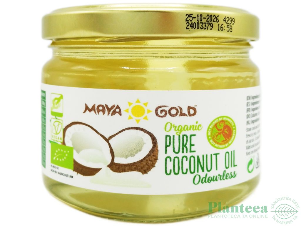 Ulei cocos dezodorizat eco 280ml - MAYA GOLD