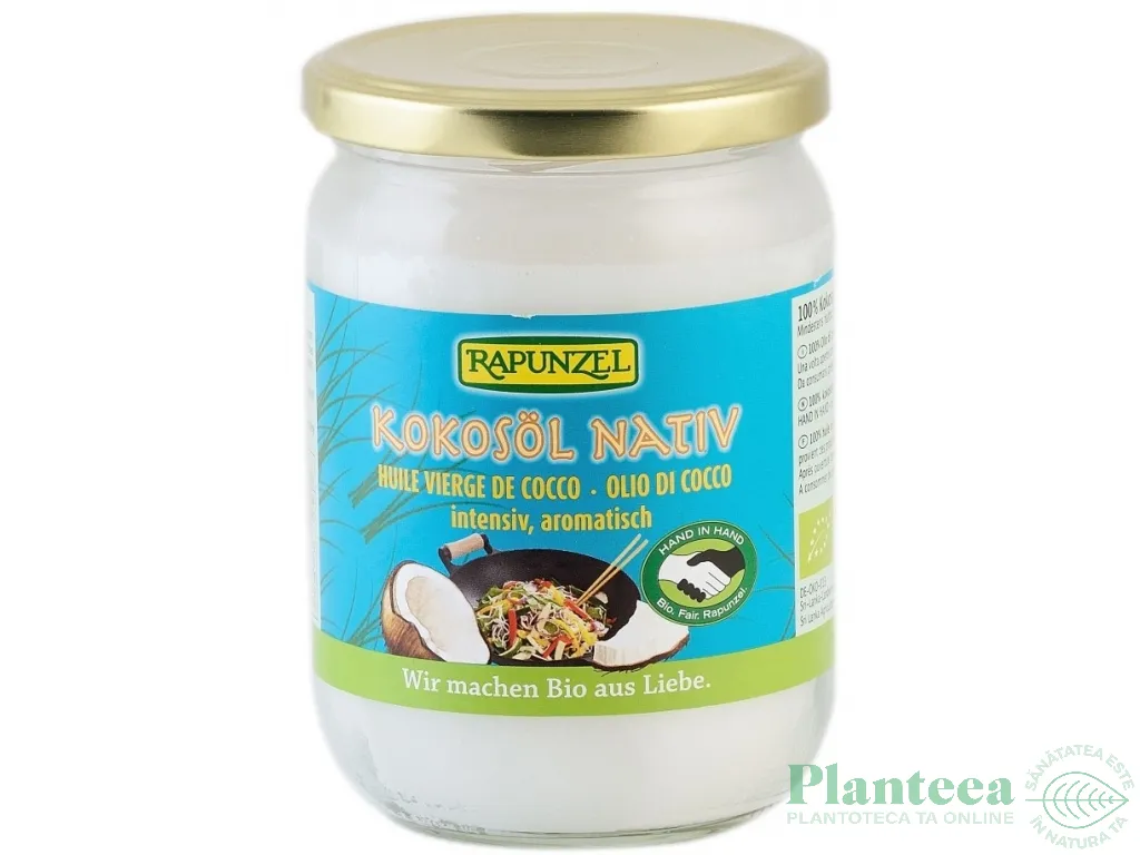 Ulei cocos virgin eco 400g - RAPUNZEL