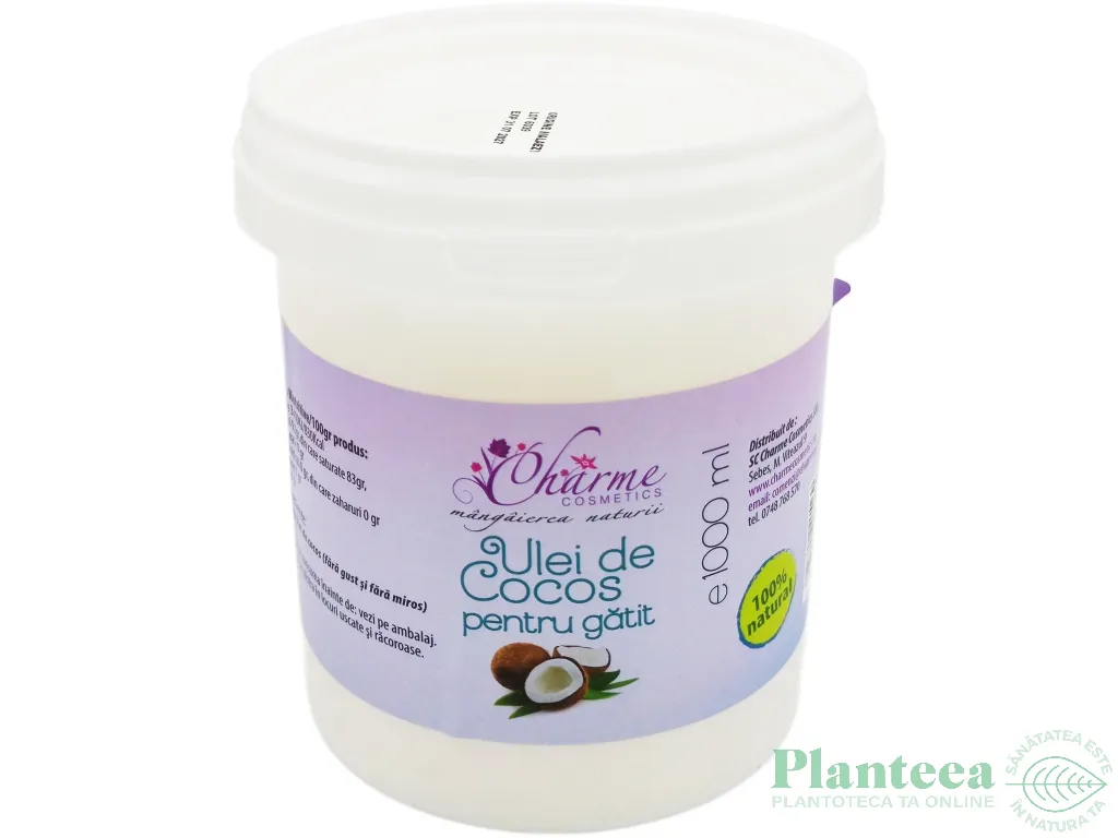 Ulei cocos pentru gatit 1000ml - CHARME