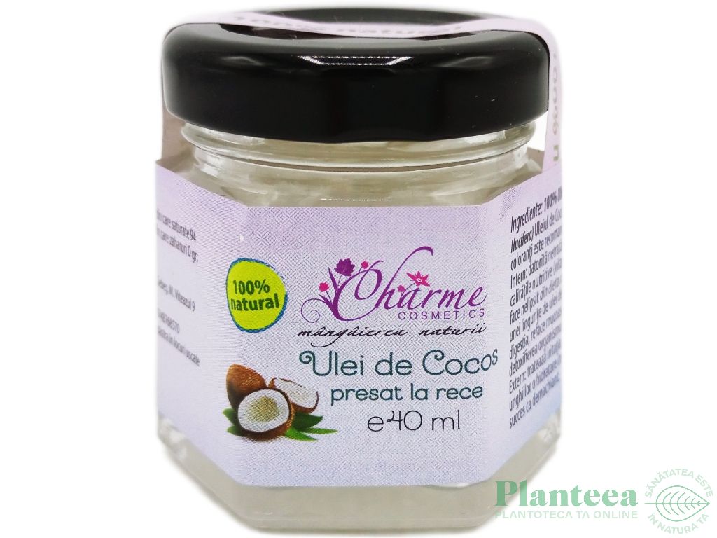 Ulei cocos presat la rece 40ml - CHARME