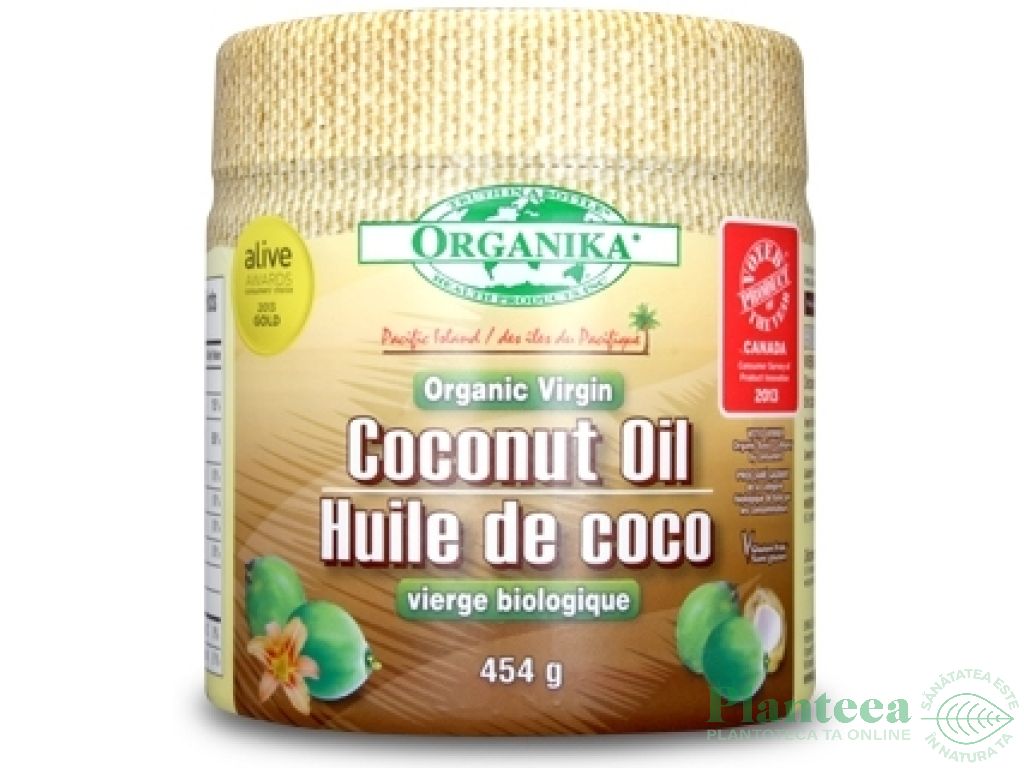 Ulei cocos virgin 454g - ORGANIKA HEALTH