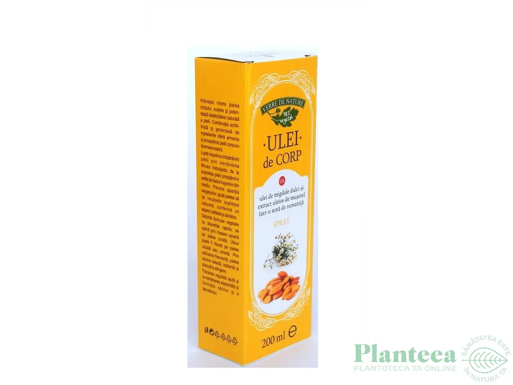 Ulei corp migdale musetel 200ml - VERRE DE NATURE