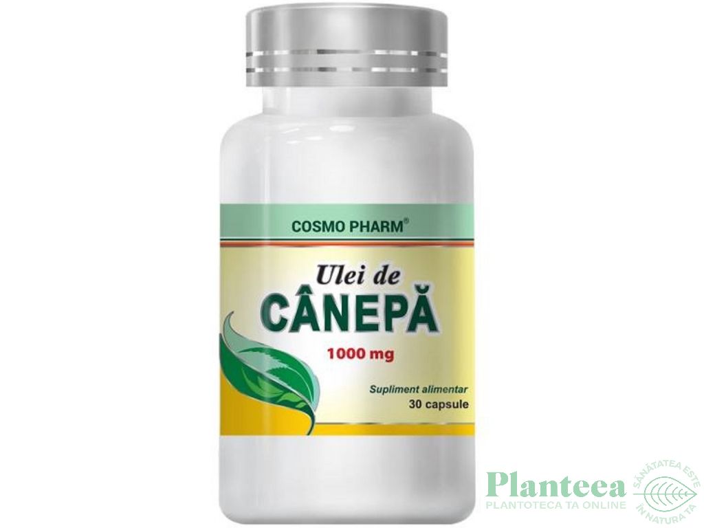 Ulei canepa 1000mg 30cps - COSMO PHARM