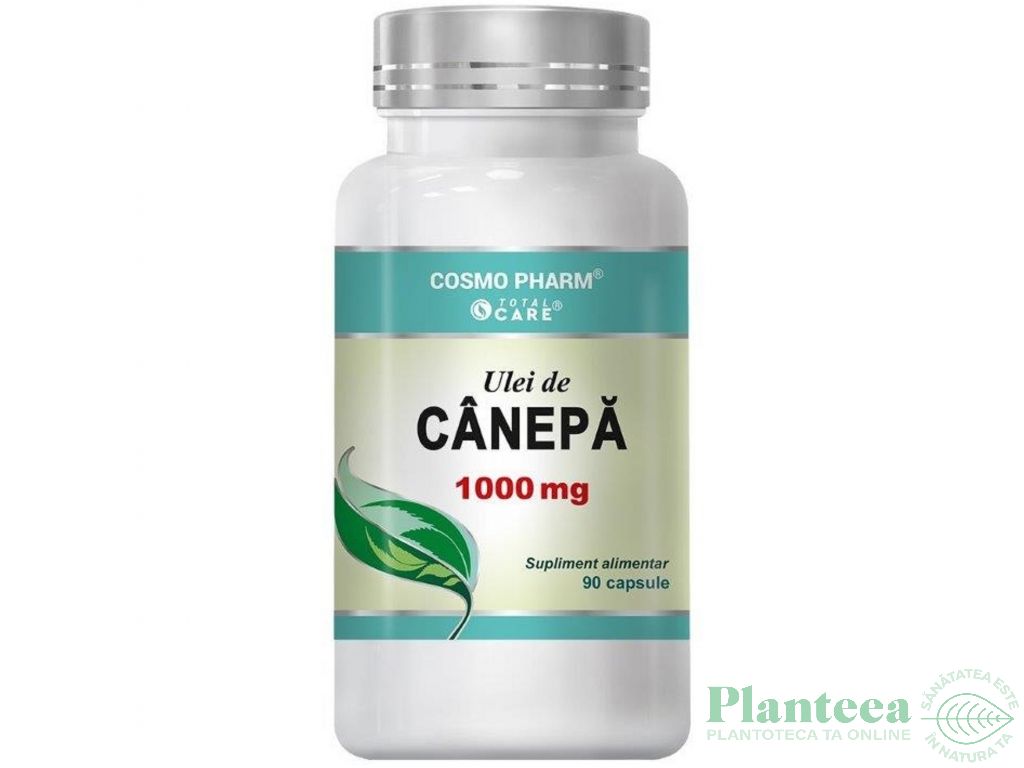 Ulei canepa 1000mg 90cps - COSMO PHARM