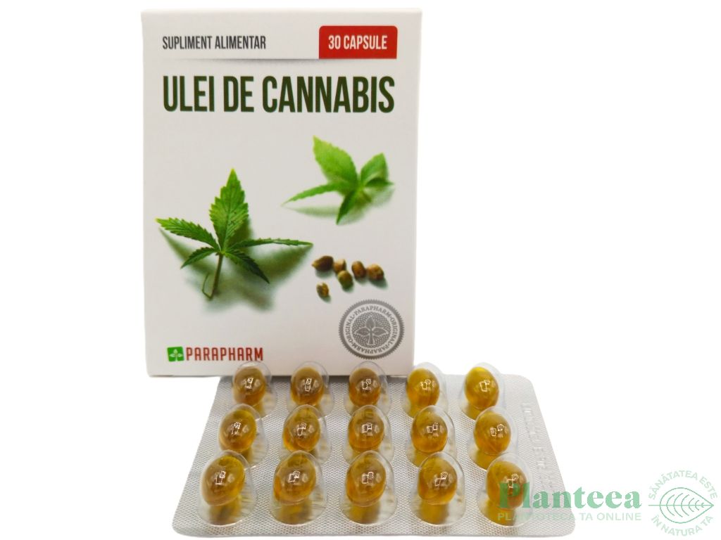 Ulei canabis 500mg 30cps - PARAPHARM