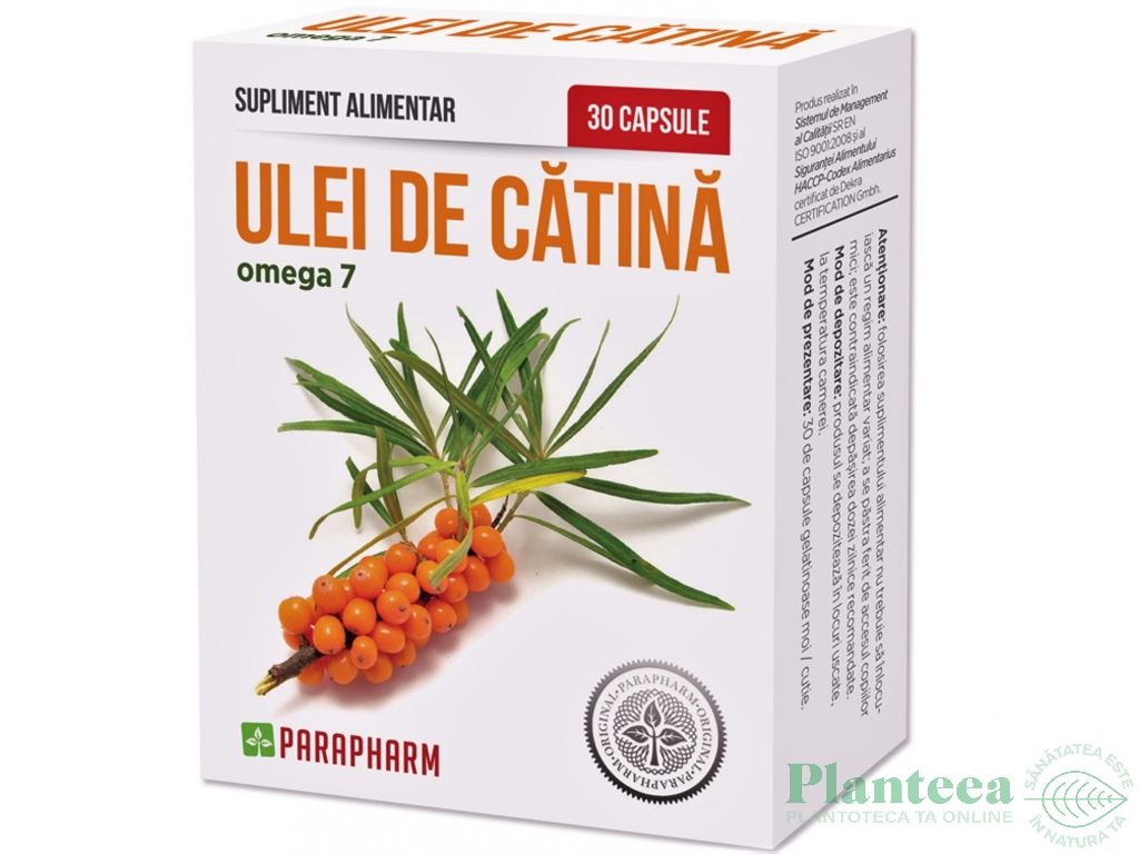 Ulei catina omega7 30cps - PARAPHARM