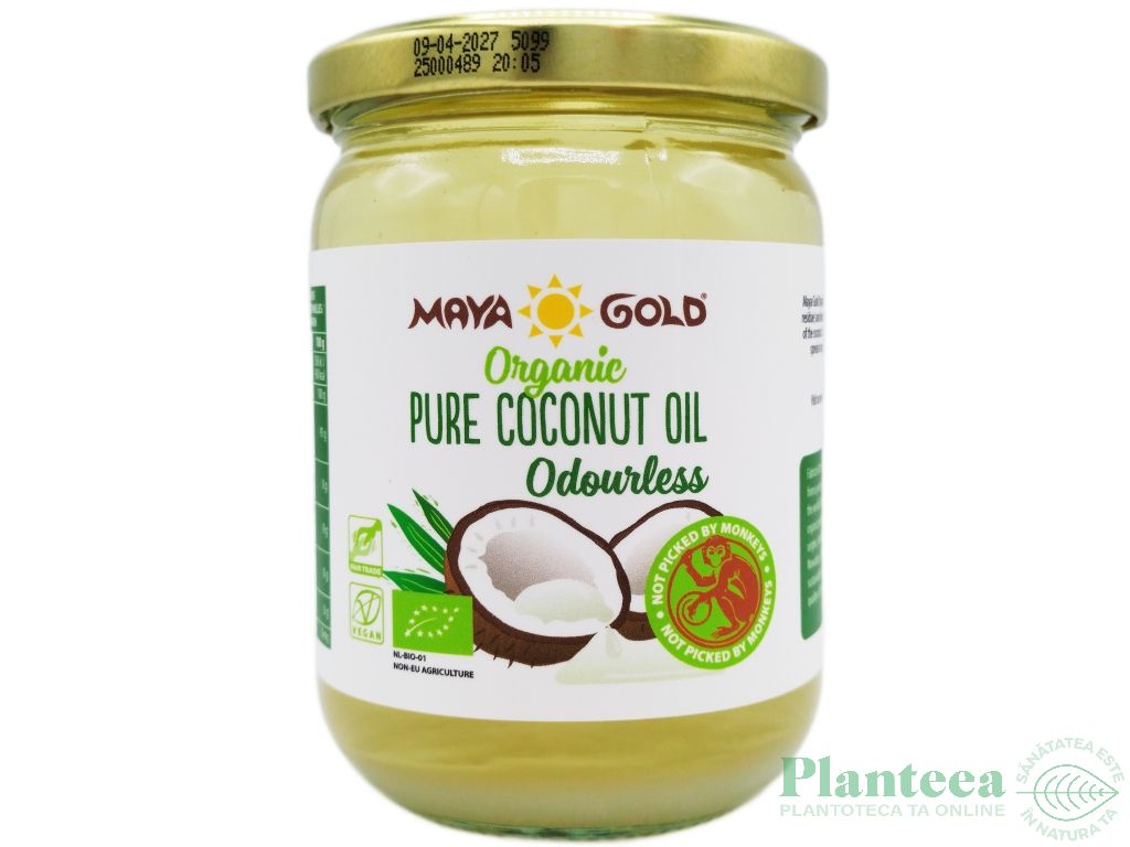 Ulei cocos dezodorizat eco 500ml - MAYA GOLD