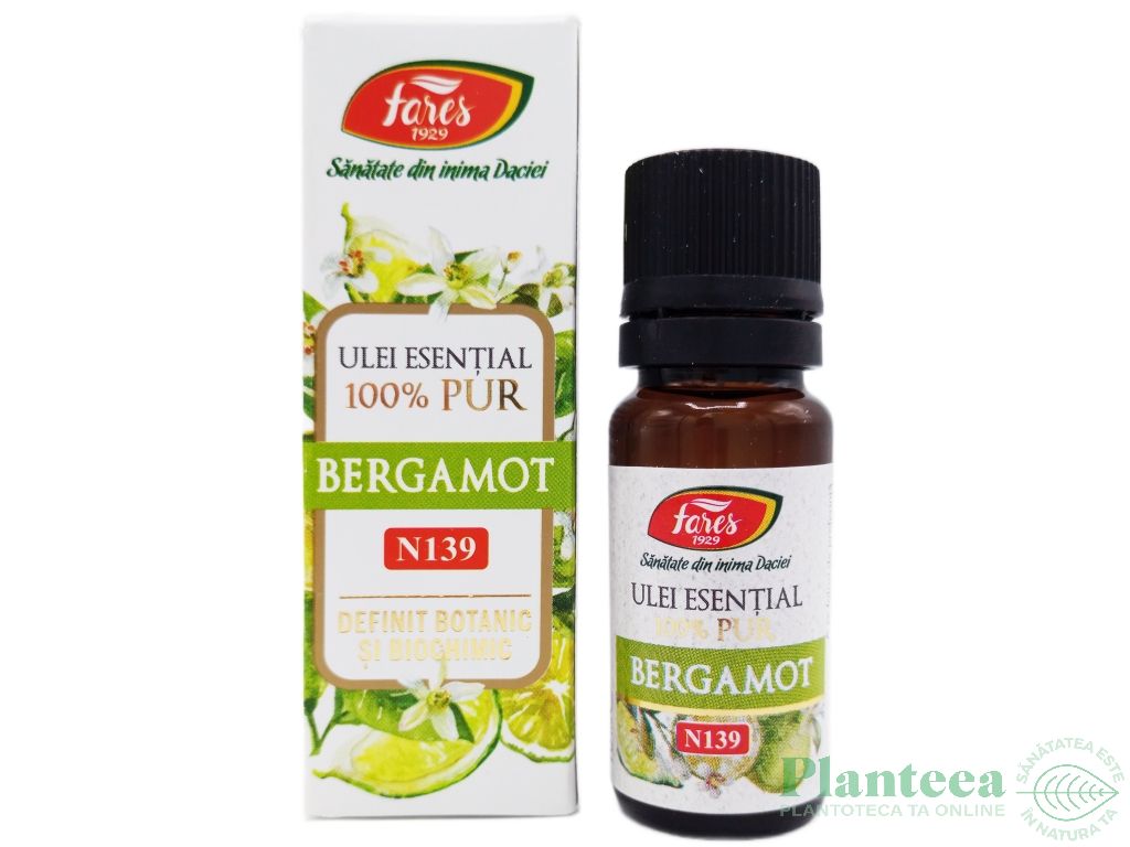 Ulei esential bergamot 100% pur 10ml - FARES