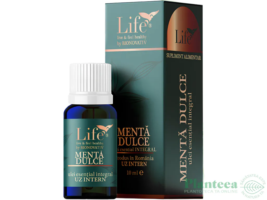Ulei esential integral menta dulce 10ml - LIFE