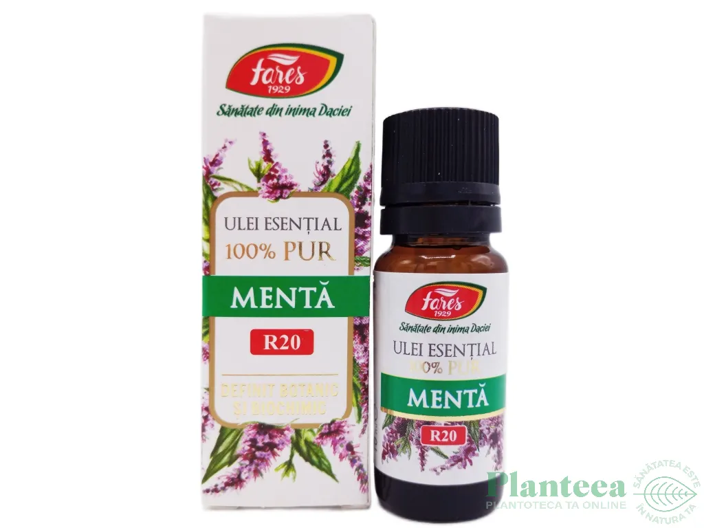 Ulei esential menta piperata 100% pur 10ml - FARES