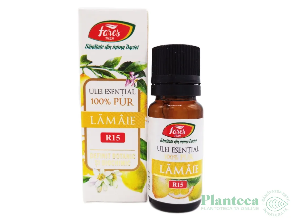 Ulei esential lamaie 100% pur 10ml - FARES
