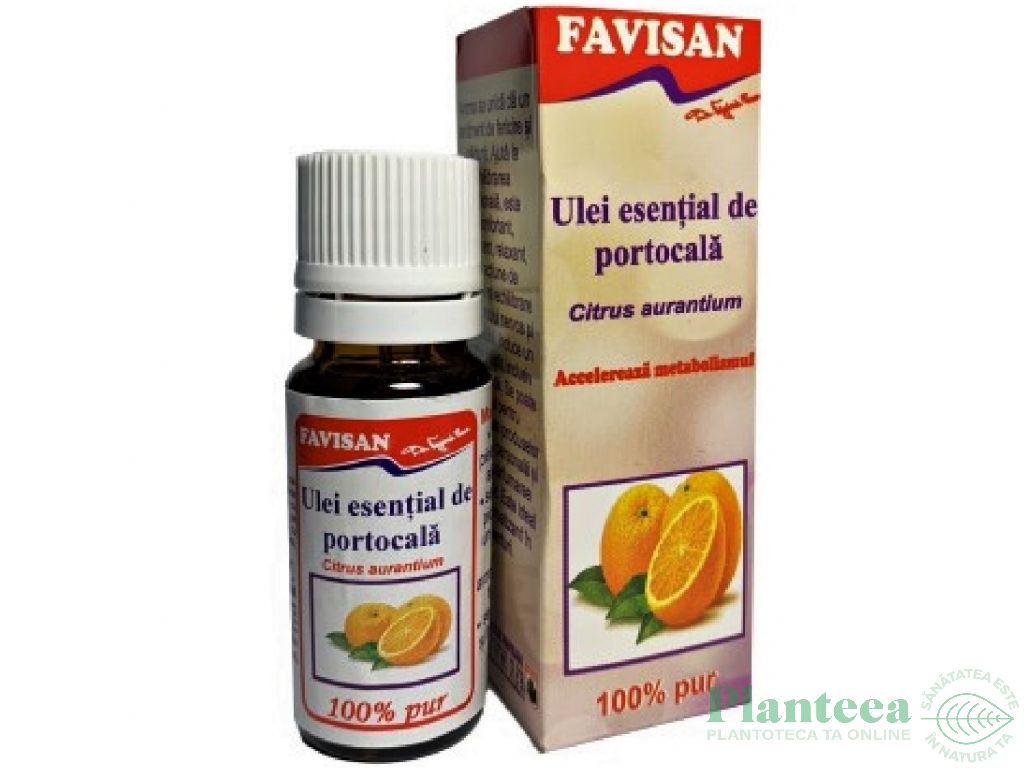 Ulei esential portocala dulce 10ml - FAVISAN