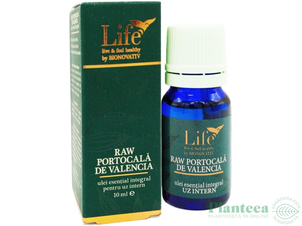 Ulei esential integral portocala dulce valencia raw 10ml - LIFE