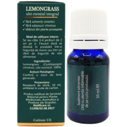 Ulei esential integral lemongrass 10ml - LIFE
