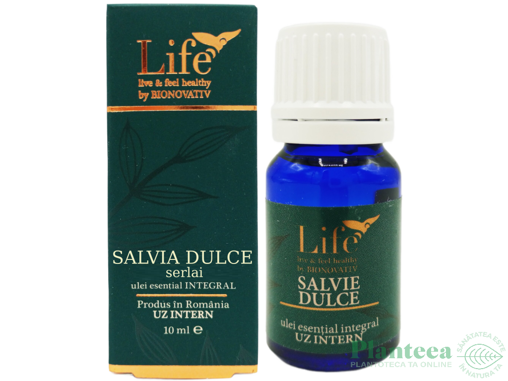Ulei esential integral salvie dulce [salvia sclarea] 10ml - LIFE